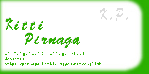 kitti pirnaga business card